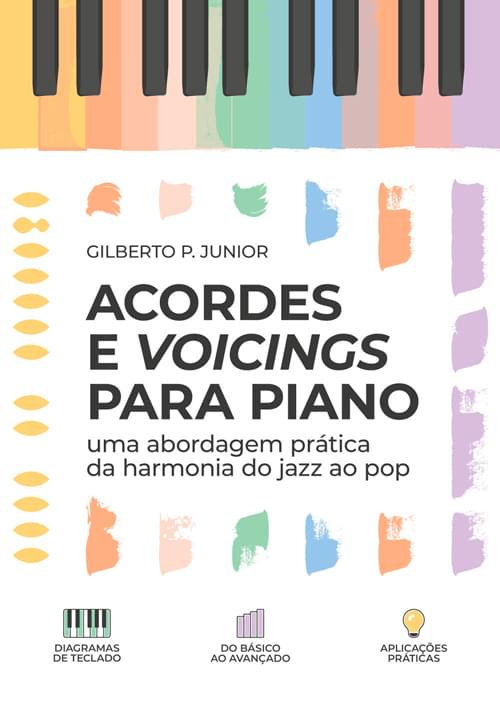 Capa do Livro Acordes e Voicings Para Piano de Gilberto P. Junior